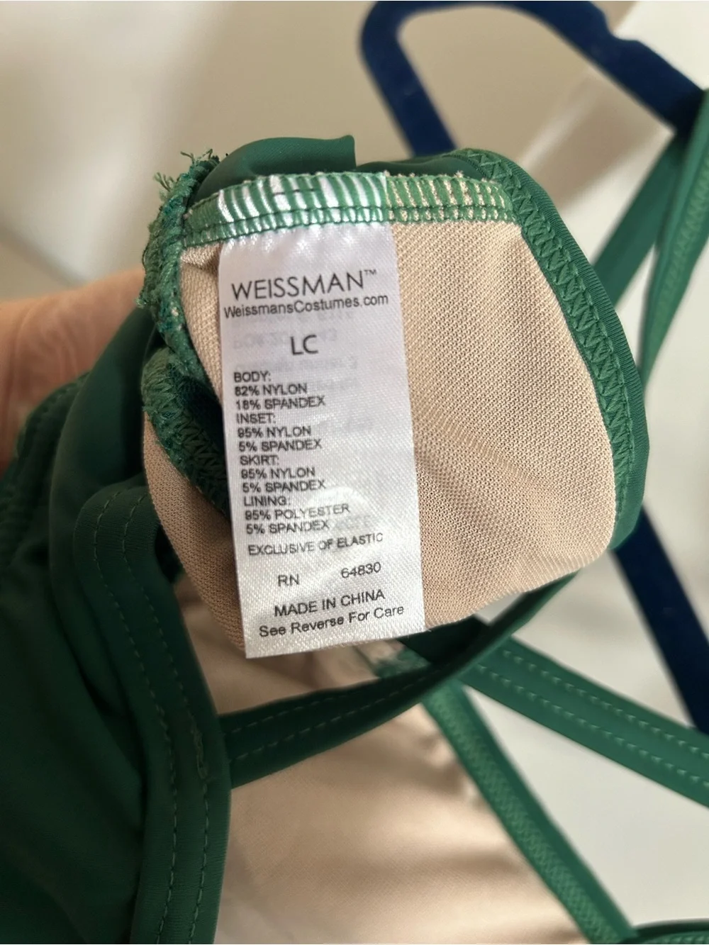 Weissman Deep Green High-Low Contemporary Lyrical Dance Dress - LC
